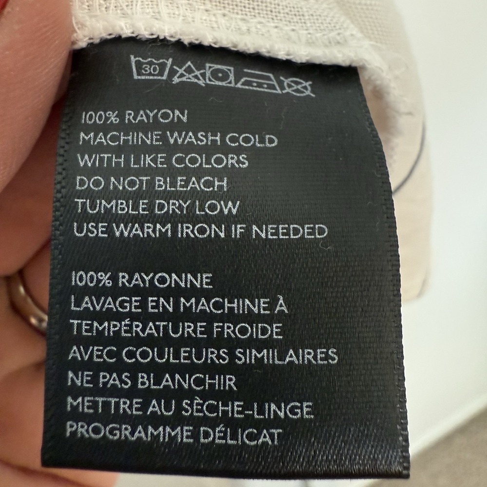 BDG Urban Outfitters Tie-Sleeve Off-The-Shoulder Blouse Top Button-Down Size M - Picture 10 of 14